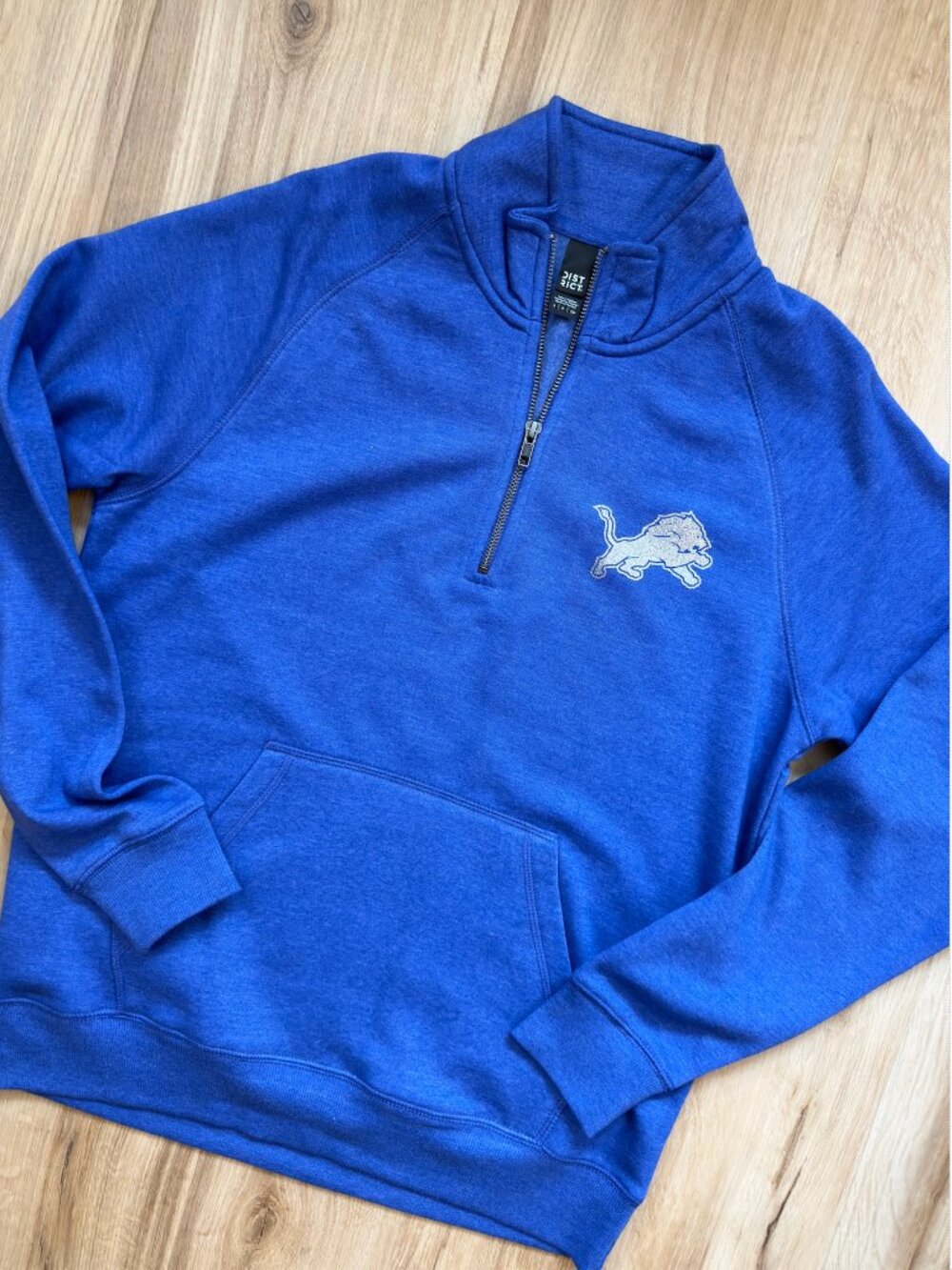 Detroit Lions Glitter Quarter Zip